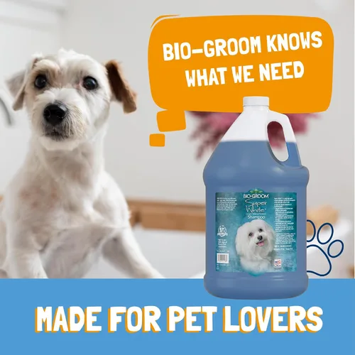 Vista 3 de Bio-Groom - Champú súper blanqueador para perros, champú blanqueador para mascotas, suministros de baño para perros, lavado de cachorros