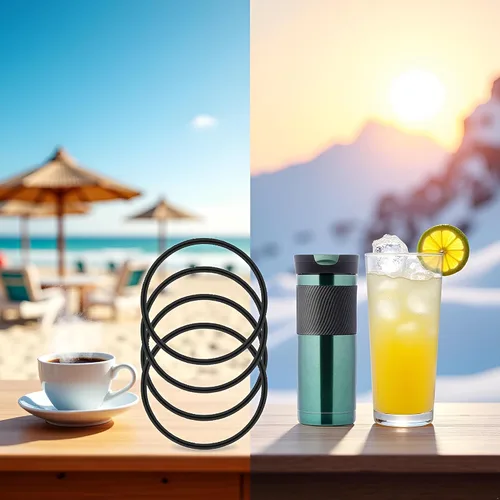 Vista 4 de Jowxsx 4 juntas de repuesto negras para taza de viaje Contigo Snapseal Byron de 16 y 20 onzas, sello de tapa de silicona a prueba de fugas para vaso