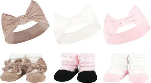 Vista 17 de Hudson Baby Conjunto de regalo de diadema y calcetines para niña