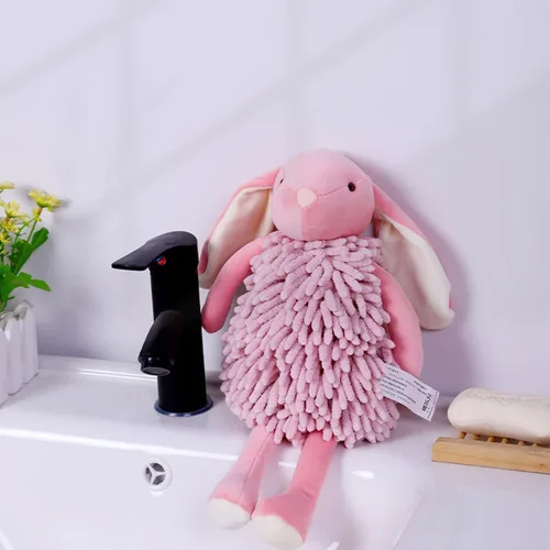 Vista 7 de Toalla de mano de chenilla, toalla de bola de chenilla suave y absorbente, toallas de microfibra para baño (01)