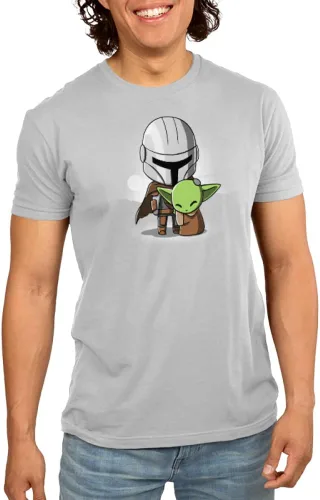 Vista 3 de TeeTurtle Star Wars Mando and The Child