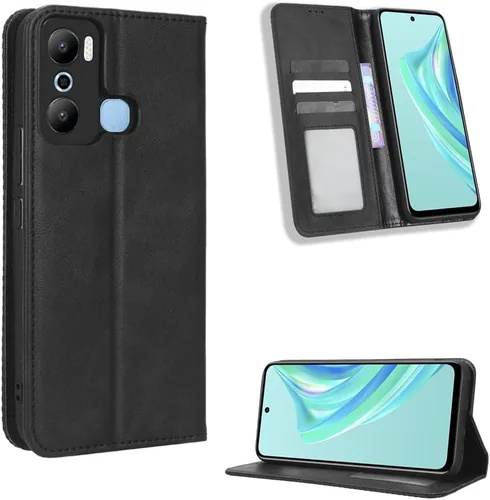Vista 35 de Funda para BLU Bold N2, funda de piel sintética para BLU Bold N2, funda para BLU Bold N2 5G N0050UU Funda de piel sintética negra Negro