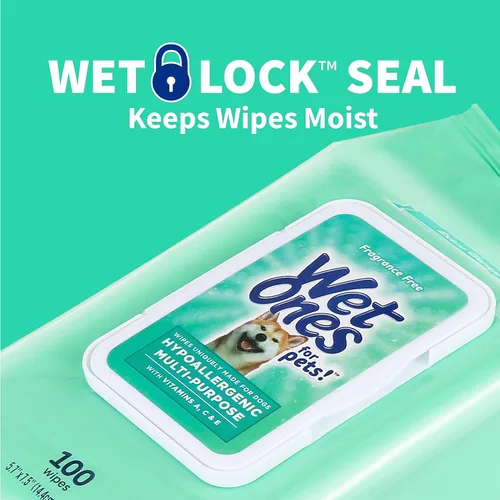 Vista 3 de Wet Ones Paquete mixto de 13 toallitas húmedas para humanos y mascotas, hipoalergénicas, 10 paquetes de toallitas para manos y cara para piel