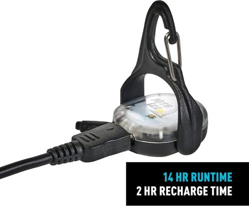 Vista 3 de Nite Ize Moonlit - Linterna micro recargable portátil para accesorios de campamento y equipo de senderismo, cuenta con clip de mosquetón con un