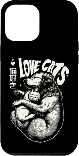 Vista 26 de Golden Retriever Dog Loves Cats Cuddle Art Case for iPhone 16