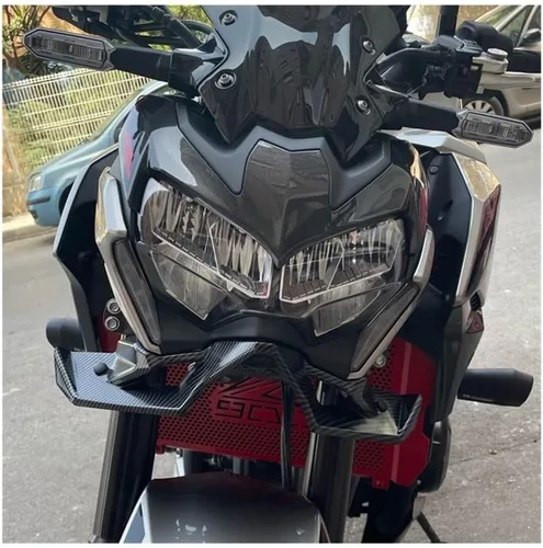 Vista 3 de Kit de alerón delantero desnudo para motocicleta, alerón aerodinámico compatible con Kawasaki Z-900 2020 2021 2022