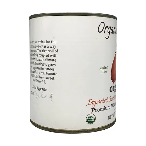 Vista 5 de ORGANICO BELLO Tomates enteros orgánicos, 28 OZ