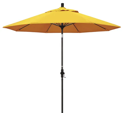 Vista 26 de California Umbrella GSCUF908117-5410 - Sombrilla redonda de 9 pies con poste de aluminio y varillas de fibra de vidrio para patio, 9 pies