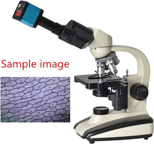 Vista 4 de [Usado] Cámara de microscopio USB de 37MP 1080P 60FPS Cámara de microscopio de la industria de vídeo con adaptador de conversión, montaje C