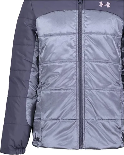 Vista 3 de Under Armour Girls' Prime Puffer, Front Pockets & Hooded Back, Lightweight & Water Repellant
