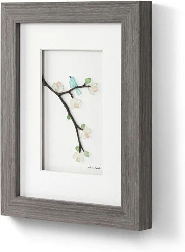 Vista 2 de DEMDACO Sharon Nowlan - Arte de pared de verano con diseño de pájaro azul - Arte inspirado en la naturaleza - Hecho con mezcla de guijarros