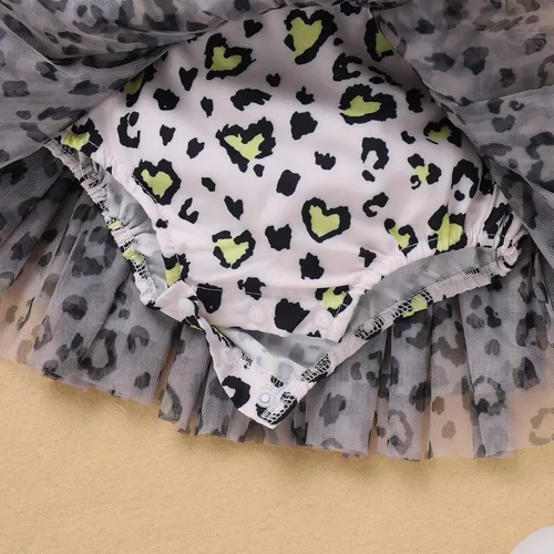Vista 5 de IMEKIS Toddler Baby Girl 1st Birthday Outfit Tulle Romper Princess Tutu Dress Crown Headband Cake Smash Photo Shoot Clothes