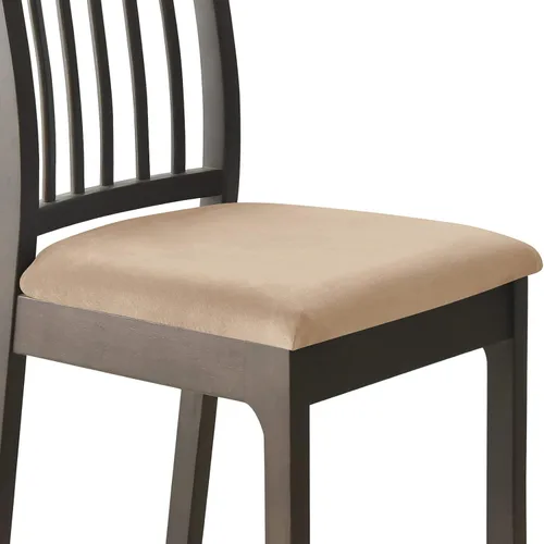 Vista 9 de Juego de 2 fundas elásticas para asiento de silla de comedor, de terciopelo suave, fundas protectoras universales extraíbles para sillas de comedor