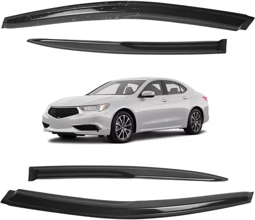 Vista 118 de Viseras para ventanas para Mazda 3 Sedán 4 puertas 2004 2005 2006 2007 2008 2009 estilo JDM Mugen, deflector de viento, protector solar y de lluvia