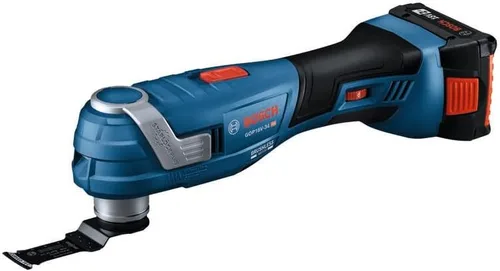 Vista 3 de BOSCH GOP18V-34B12 Kit multiherramienta oscilante StarlockPlus® de 18V sin escobillas con (1) batería de alimentación estándar de 2 Ah