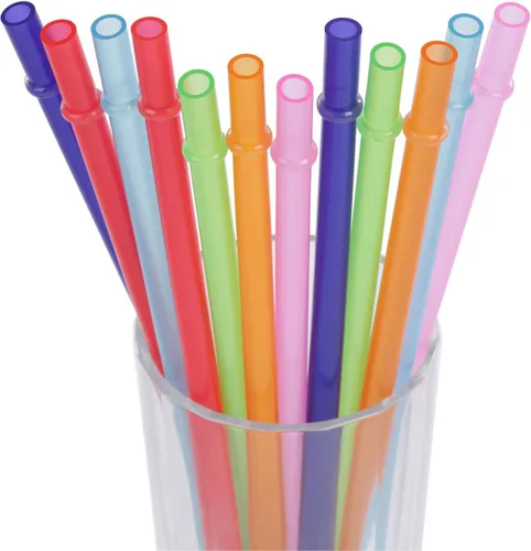 Vista 17 de Pajitas de repuesto de plástico reutilizables de color liso de 6 pulgadas para mini tarro de masón, vasos, juego de 12 popotes con cepillo de 12color