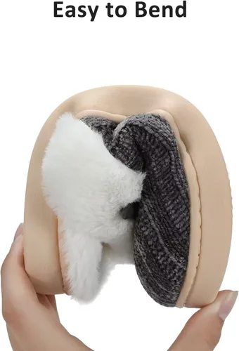 Vista 6 de NineCiFun Pantuflas cómodas de casa para mujer, de espuma viscoelástica, mullidas, para interiores, exteriores, antideslizantes, para el hogar