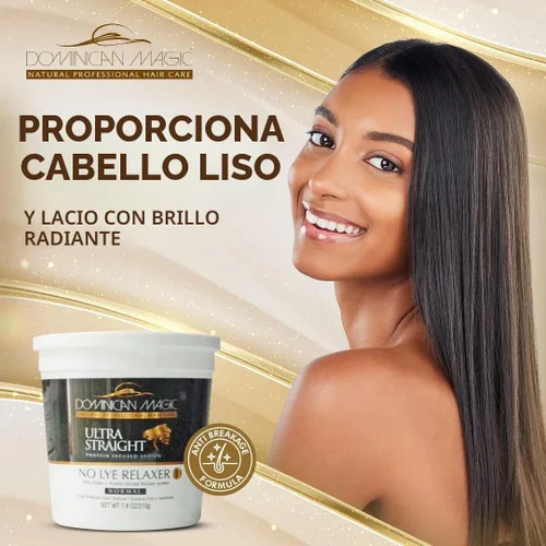 Vista 2 de Dominican Magic - Relajante de pelo ultra recto sin lejía