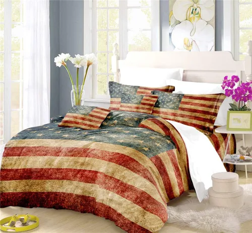Vista 27 de REALIN Hawthorn Bedding - Juego de funda de edredón 3D, juego de cama de bosque japonés y río de montaña de 2/3/4 piezas, fundas de edredón