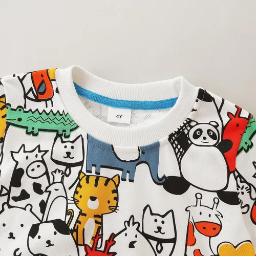 Vista 4 de Bumeex Sudadera con cuello redondo para niño de 2 a 7 años