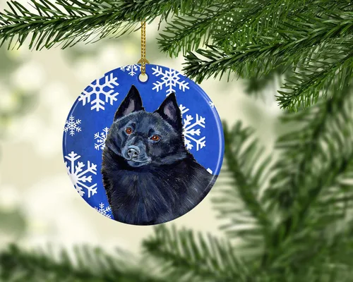 Vista 184 de Caroline's Treasures Cavalier Spaniel - Adorno de cerámica para colgar en el árbol de Navidad, para el hogar, Navidad, fiestas, regalo, 3 pulgadas
