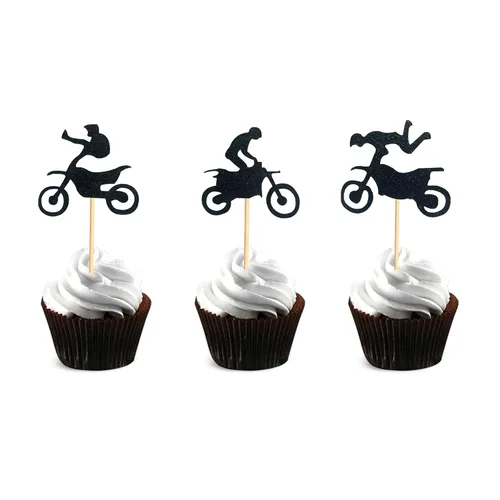 Vista 7 de 1 adorno para pastel de cumpleaños, decoración de pastel de fiesta de cumpleaños, decoración de pastel con temática deportiva Bicicleta