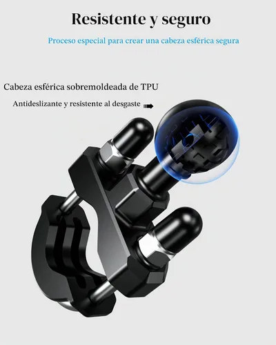 Vista 5 de BRCOVAN 1" bola manillar U-Bolt montaje, ajuste carriles diámetro 0.5" a