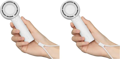 Vista 10 de JISULIFE Mini ventilador portátil, diseño seguro sin aspas, potente ventilador de mano turbo con 3 velocidades, recargable por USB, diseño