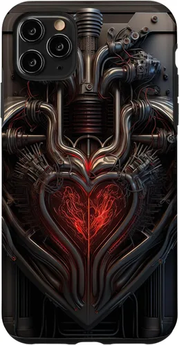 Vista 11 de Funda biomecánica y mecánica con diseño de estilo alienígena para iPhone 14