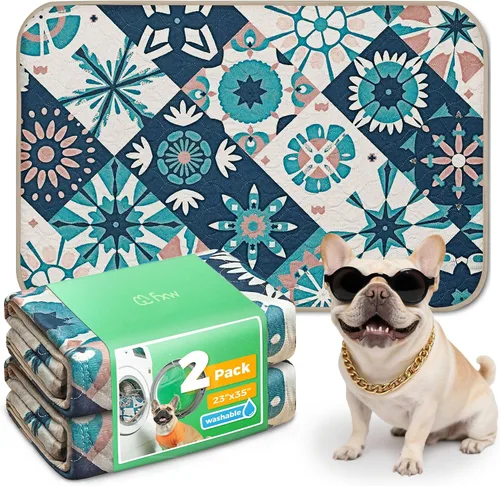 Vista 65 de FXW Almohadillas lavables para orina para perros, almohadillas para cachorros con súper absorbentes, diseñadas específicamente para jaulas de 24