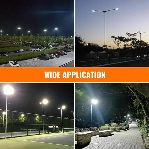 Vista 7 de Iluminación LED para estacionamiento, 150 W, caja de zapatos, luz de 19500 lm AC100-277 V, luz de área de calle para camino, jardín y lugares al