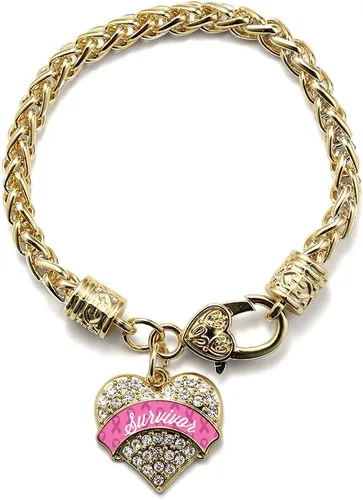 Vista 41 de Inspired Silver - Pulsera de plata con dije de corazón pavé con circonitas cúbicas