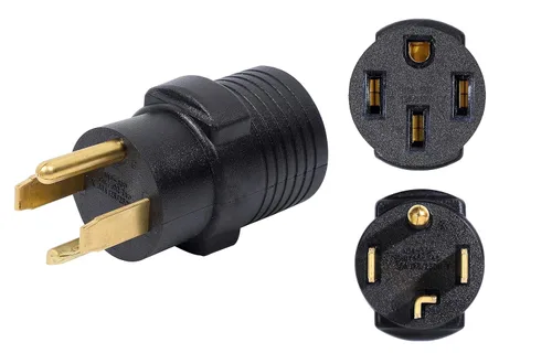 Vista 4 de ONETAK NEMA - Adaptador de cable de alimentación 14-30P a 14-50R, enchufe de 4 clavijas de 30 amperios a receptáculo hembra de 4 clavijas de 50