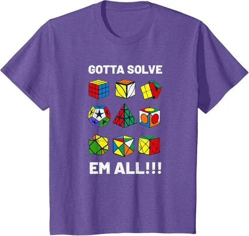 Vista 58 de Camiseta competitiva Puzzle Cube Gotta Solve Em All Speed Cubing