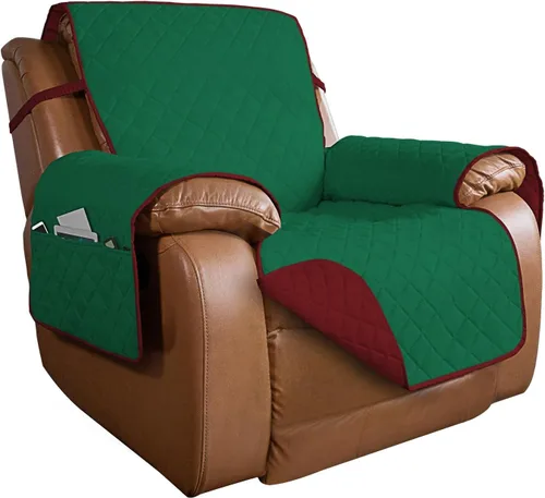 Vista 78 de PureFit - Funda de sofá acolchada reversible, protector de muebles impermeable, funda de sofá lavable con espuma antideslizante y correas elásticas