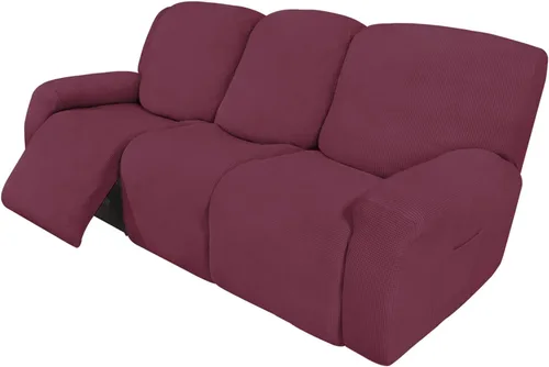 Vista 92 de Easy-Going Funda Elástica para Sofá Reclinable Cobertor de Sofá 4 Piezas Protector de Muebles Sofá Suave con Fondo Elástico Poliéster Spandex Tela