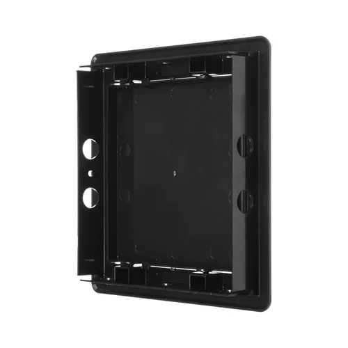 Vista 5 de Panel de acceso de plástico negro de 6" x 6". Panel de puerta de conducto de servicio. Panel de acceso de pared para fontanería, electricidad