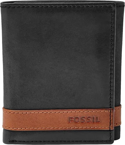 Vista 5 de Cartera de piel plegada para hombre Fossil
