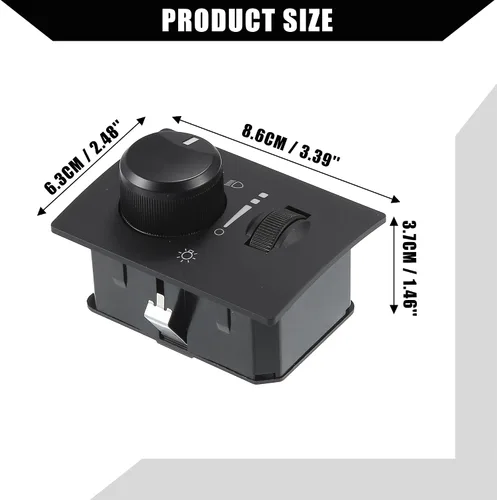 Vista 5 de No.68019567AC - Interruptor delantero para faros delanteros de automóvil para Chrysler 300 para Dodge Charger 2006-2010, interruptor de faros