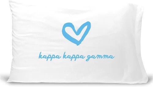 Vista 31 de sockprints Funda de almohada Alpha Chi Omega - Nombre de la hermandad con diseño de corazón. Funda de almohada 100% algodón tamaño estándar 20 x 30