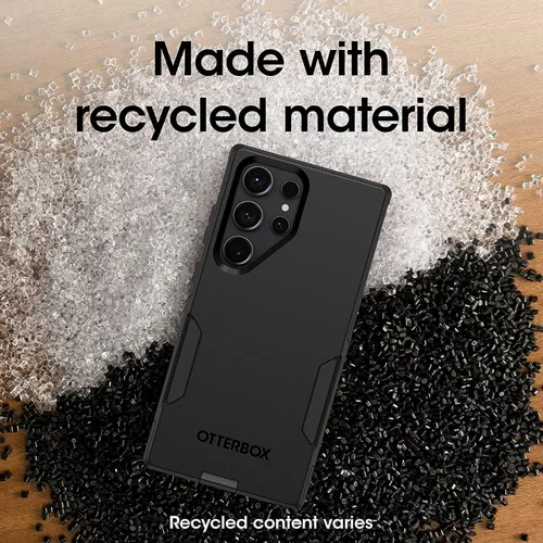 Vista 6 de OtterBox Galaxy S23 Ultra (solamente) - Funda de la serie Commuter - Negro, delgado y resistente, apto para bolsillo, con paño de limpieza, embalaje