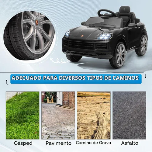 Vista 7 de Winado Porsche Cayenne - Coche eléctrico de 12 V con licencia para niños