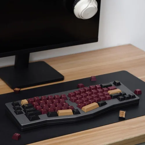 Vista 6 de Juego de teclas Samurai rojas de 173 teclas de perfil de cereza Doubleshot teclas personalizadas para Cherry MX Gateron Kailh Box Switches Mecánicos