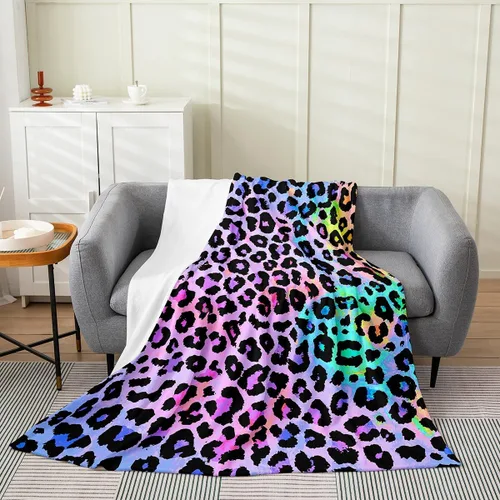 Vista 11 de Erosebridal Manta de hojas para niños, niñas y hombres, manta de forro polar colorida, manta de cama de hojas de mandala bohemio, 30 x 40 pulgadas