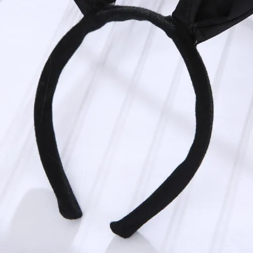 Vista 3 de Wgudzpj Diadema de orejas de conejo para mujer, banda de pelo de oreja de conejo blanco, accesorios para el cabello de orejas de conejo de Pascua