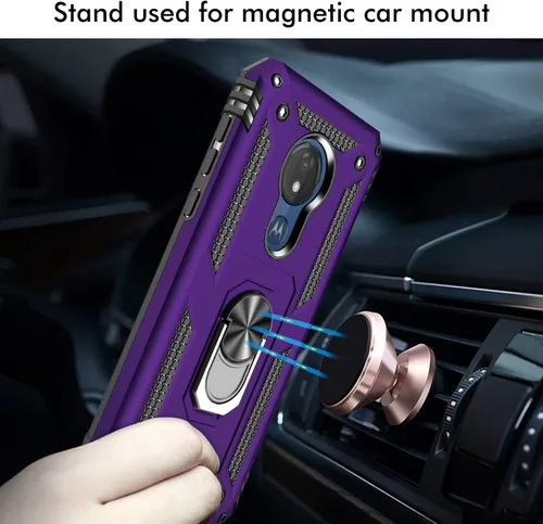 Vista 4 de Funda protectora para Moto G7 Power para Motorola Moto G7 Power, color morado