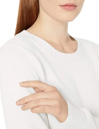 Vista 5 de Tienda Essentials - Suéter para mujer (100% algodón), diseño de cuello redondo