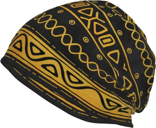 Vista 41 de Gorro africano holgado de invierno, gorro de punto casual para hombres y mujeres