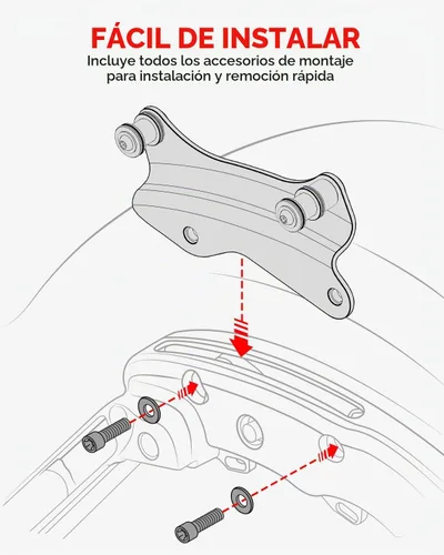 Vista 5 de Amazicha Kit de herramientas de acoplamiento de 4 puntos, 4 cubiertas de hardware de acoplamiento compatibles con Harley Davidson Touring Street
