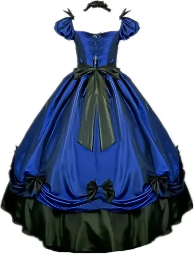 Vista 2 de HS-LK Disfraz de la Bella del Sur para mujer, vestido de baile rococó, vestido gótico victoriano